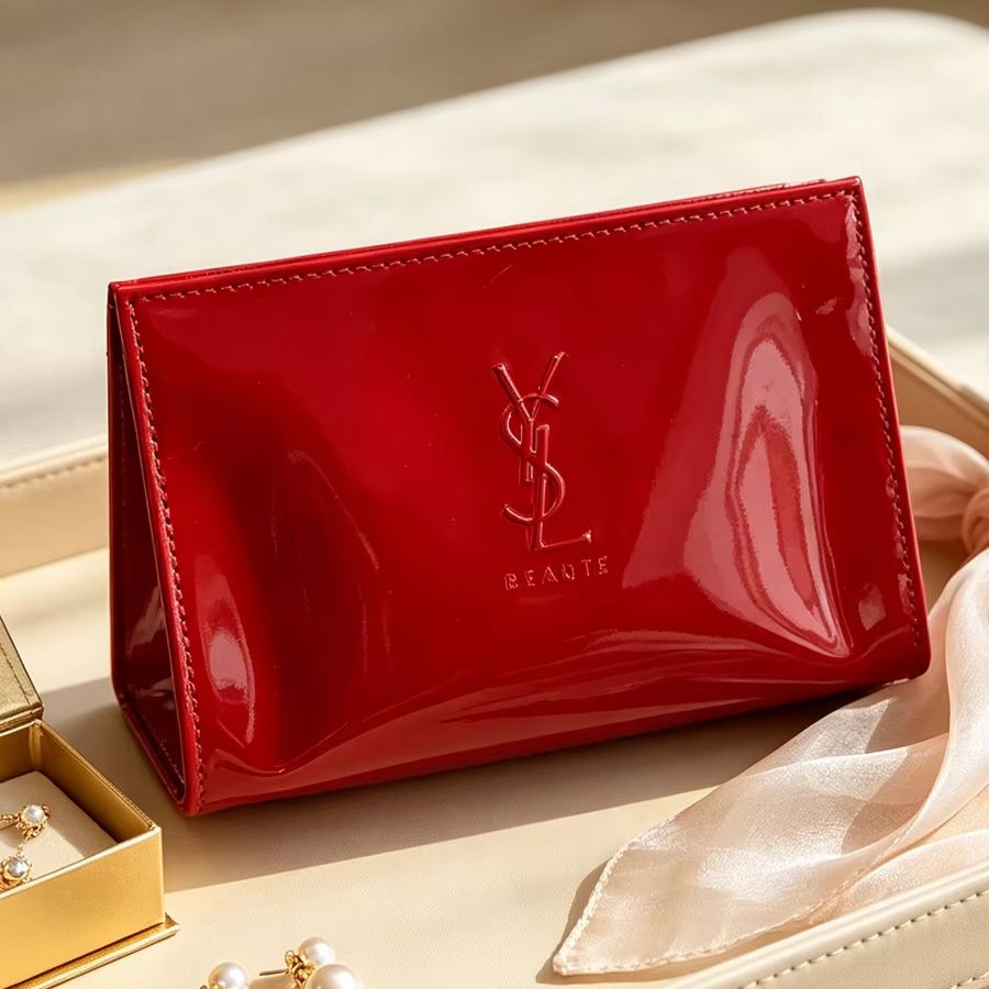 YSL Red Patent Leather Cosmeti - Luxury Skincare Samples 评论和价格